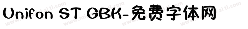 Unifon ST GBK字体转换